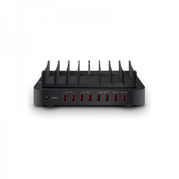 ALOGIC 8-ports USB-opladningsstation Sort