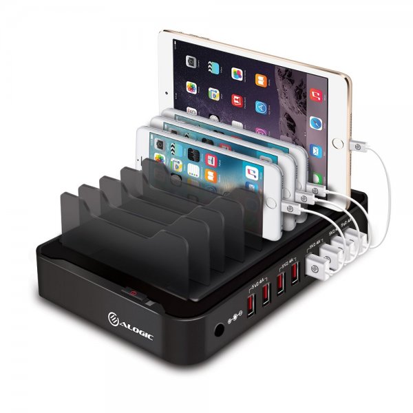 ALOGIC 8-ports USB-opladningsstation Sort
