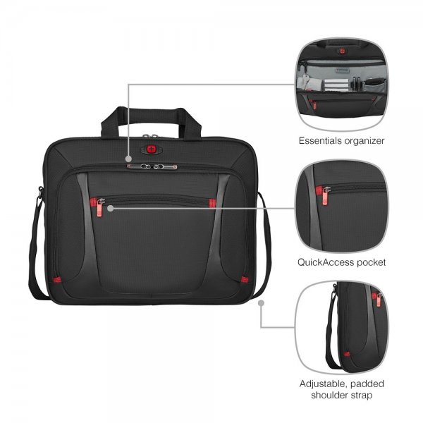 Wenger Sensor 16" Computertaske Sort
