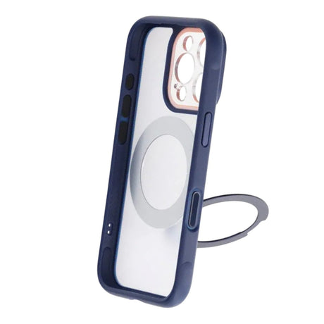 iPhone 16 Pro Max Cover med roterbart stativ MagSafe Blå