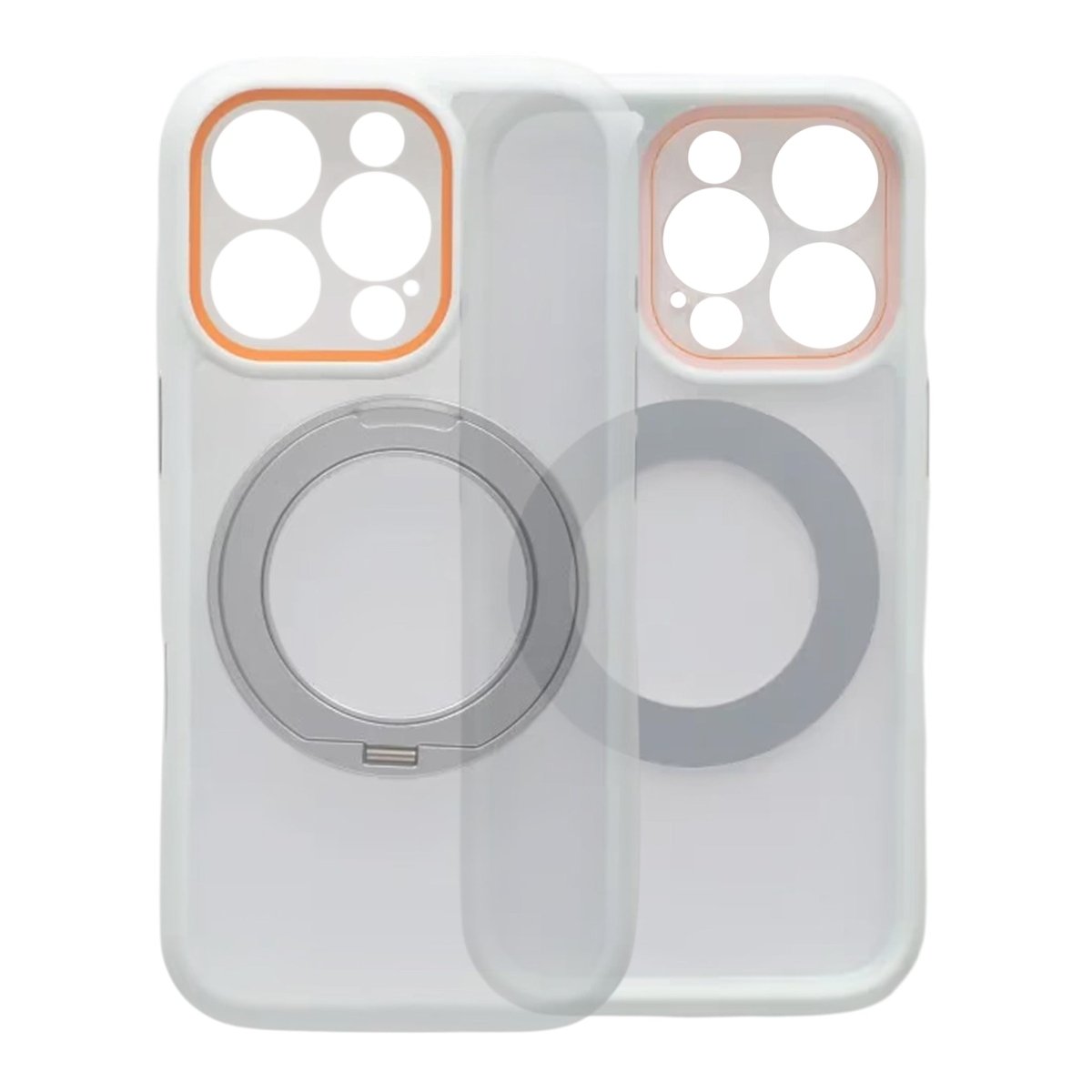 iPhone 16 Pro Cover med roterbart stativ MagSafe Hvid
