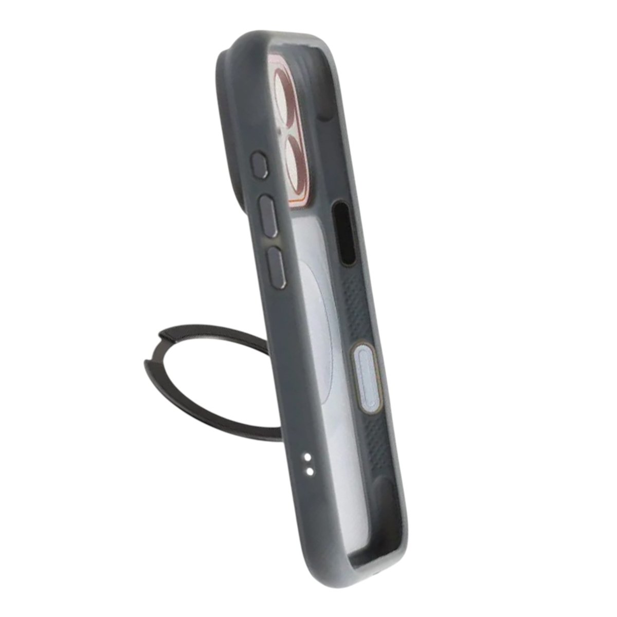 iPhone 17 Pro Max Cover med roterbart stativ MagSafe Grå