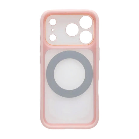 iPhone 17 Pro Max Cover med roterbart stativ MagSafe Lyserød