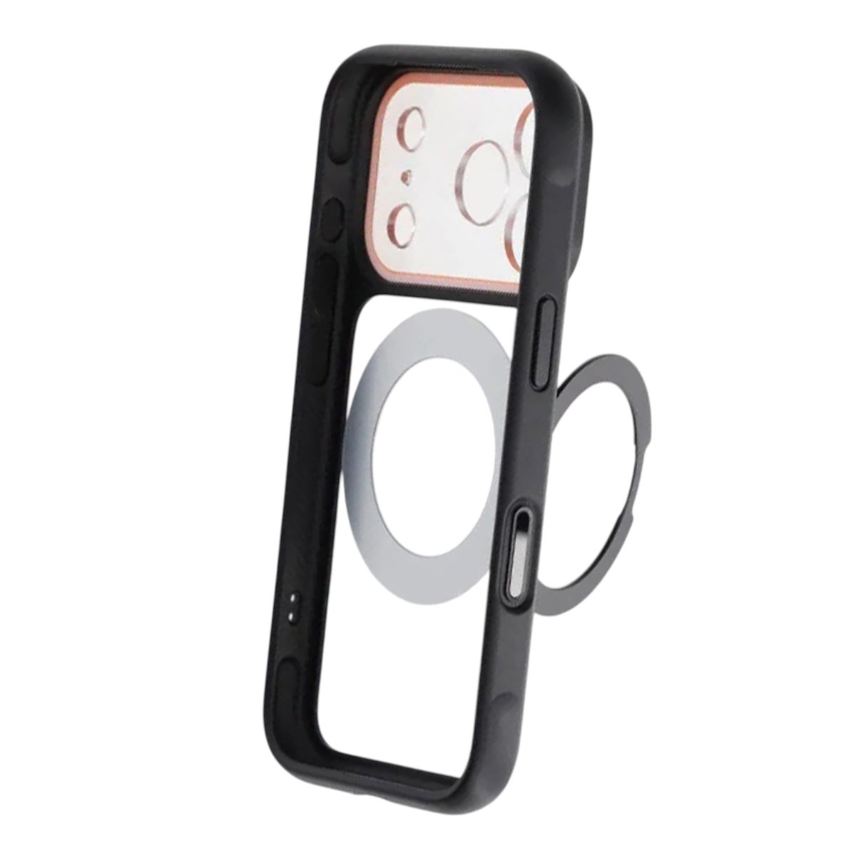 iPhone 17 Pro Max Cover med roterbart stativ MagSafe Sort