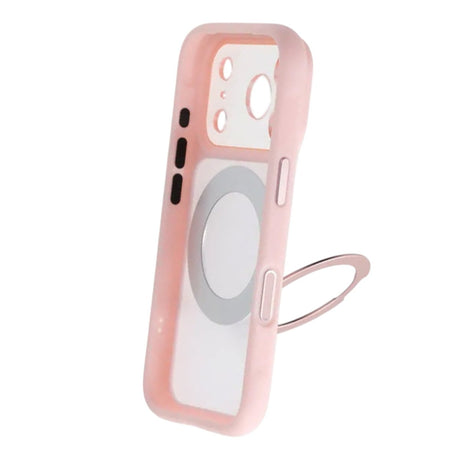 iPhone 17 Pro Cover med roterbart stativ MagSafe Lyserød