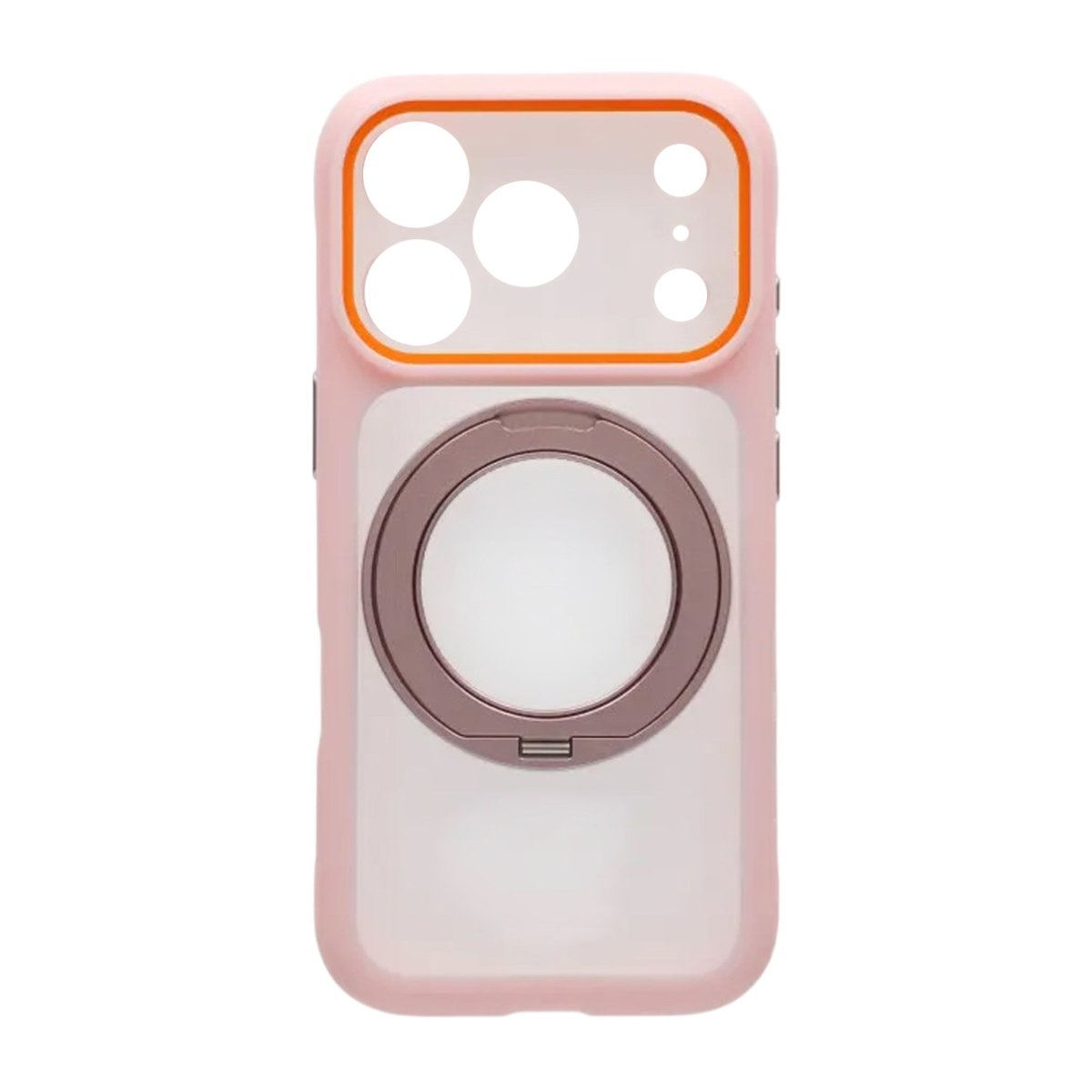 iPhone 17 Pro Cover med roterbart stativ MagSafe Lyserød