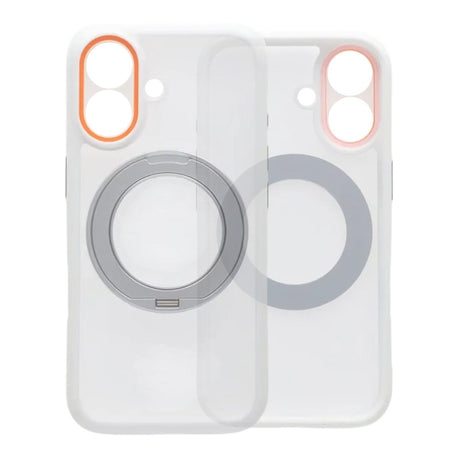 iPhone 17 Cover med roterbart stativ MagSafe Hvid