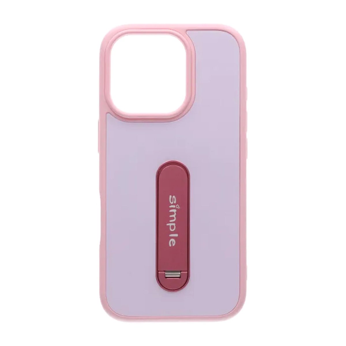 iPhone 16 Pro Max Cover med udfoldeligt stativ Lyserød