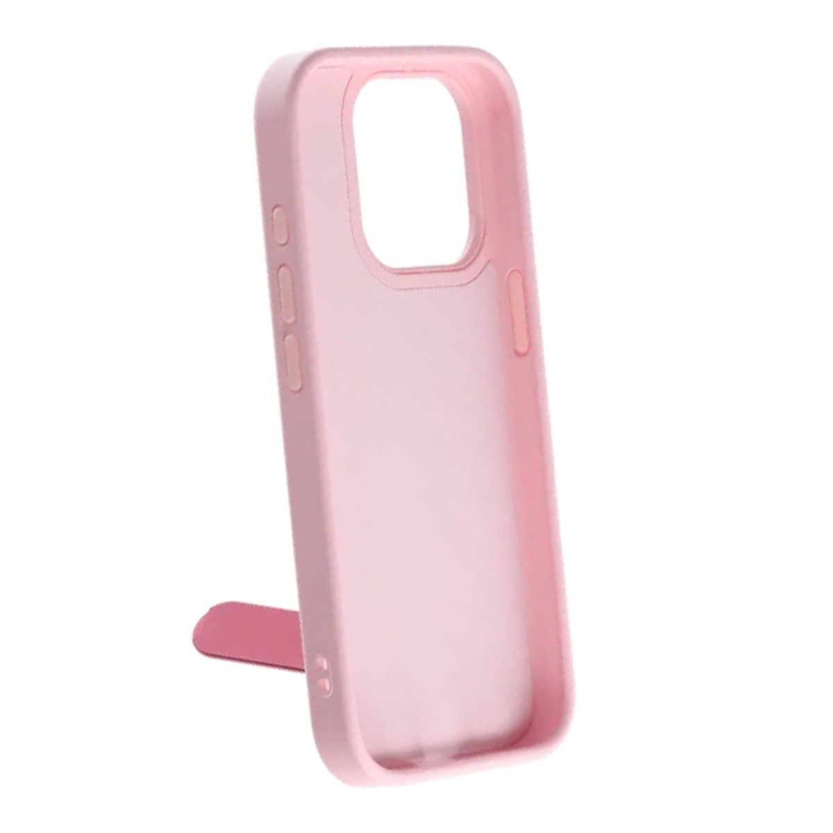 iPhone 16 Pro Max Cover med udfoldeligt stativ Lyserød