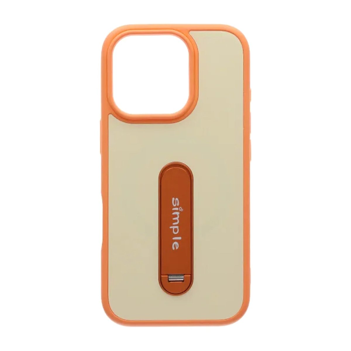 iPhone 16 Pro Cover med udfoldeligt stativ Orange