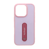 iPhone 16 Pro Cover med udfoldeligt stativ Lyserød