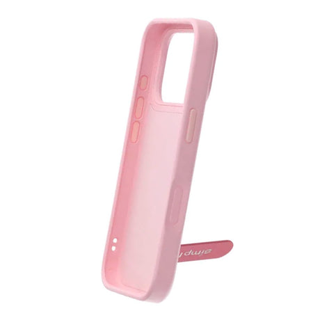 iPhone 17 Pro Max Cover med udfoldeligt stativ Lyserød
