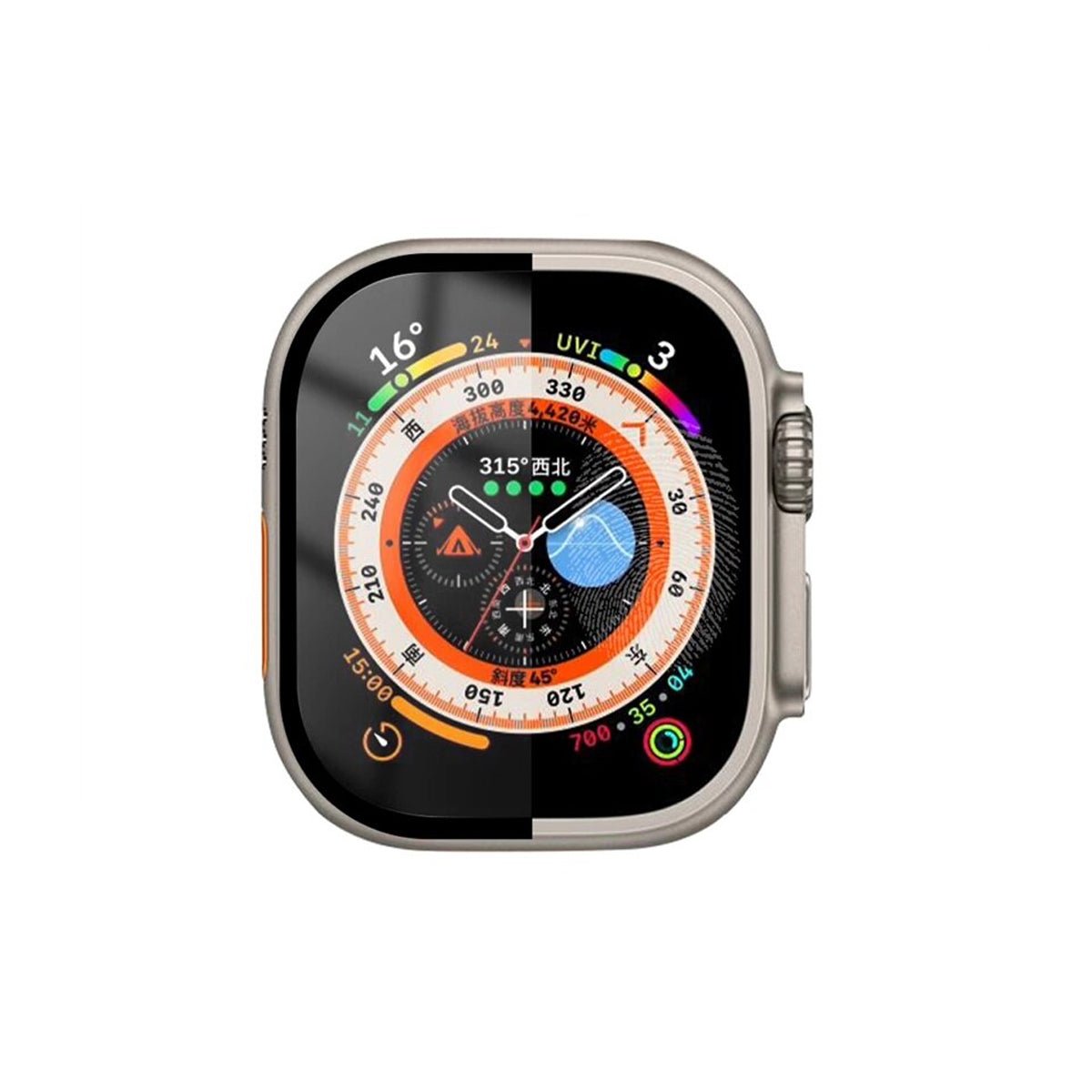 Apple Watch Ultra 1 49mm Skærmbeskytter Hærdet glas 3D