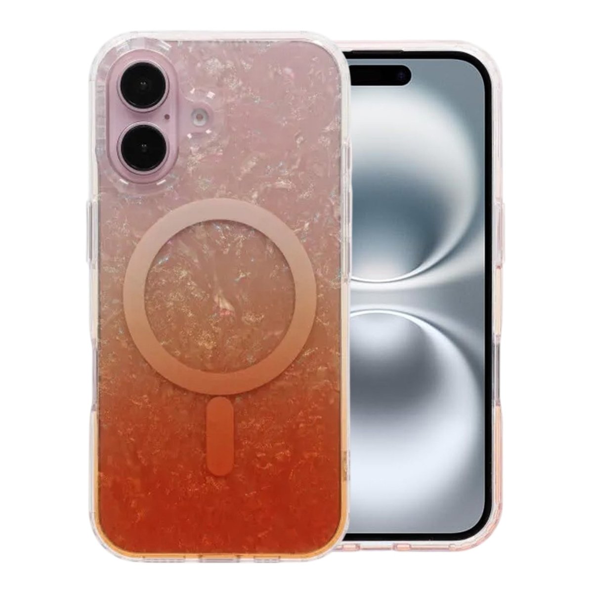 iPhone 16 Cover Dreamy Ocean MagSafe Orange