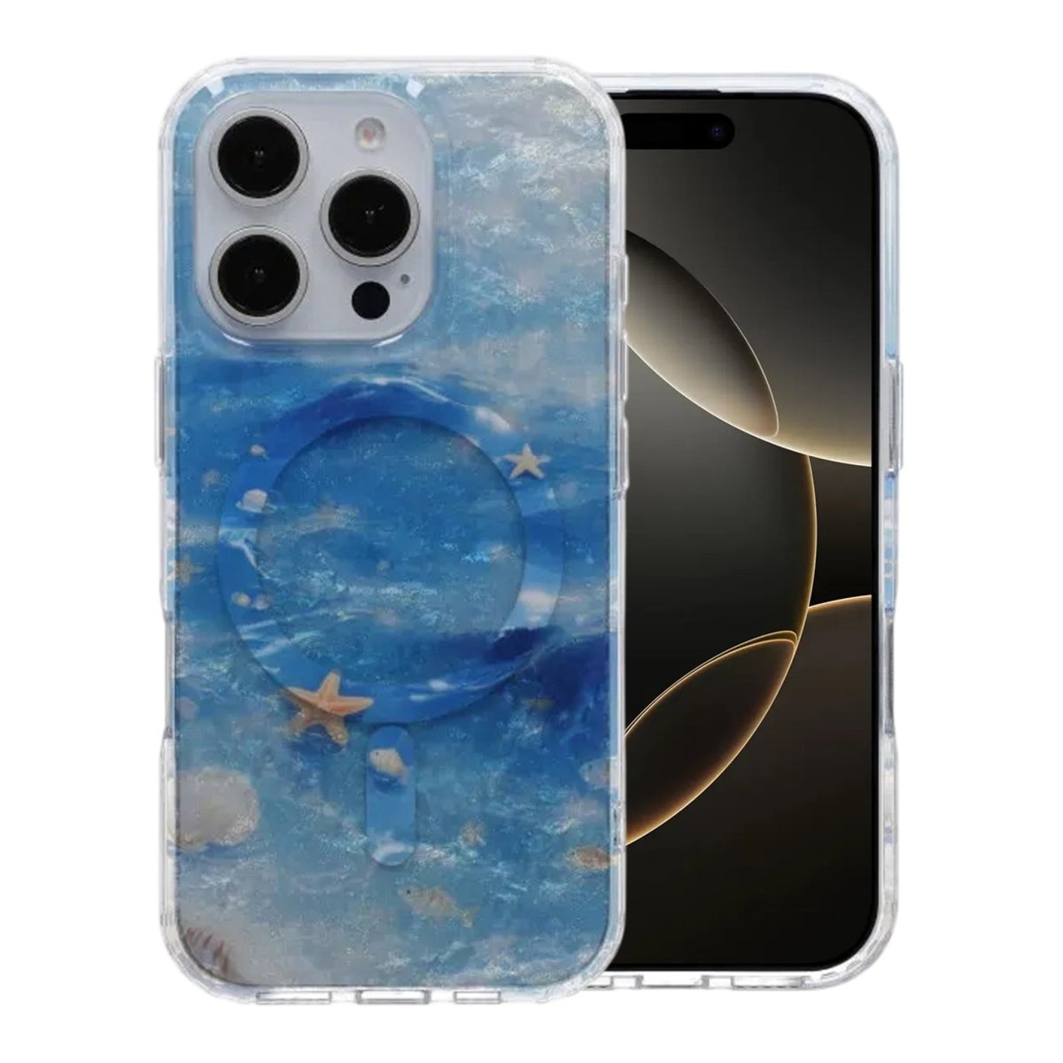iPhone 16 Pro Max Cover Dreamy Ocean MagSafe Blå
