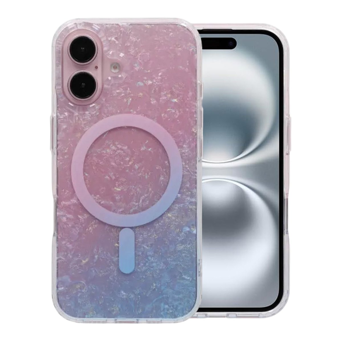 iPhone 16 Cover Dreamy Ocean MagSafe Lyserød