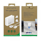 4smarts Skrivebordslader GaN Flex Pro 200W 4 USB-C