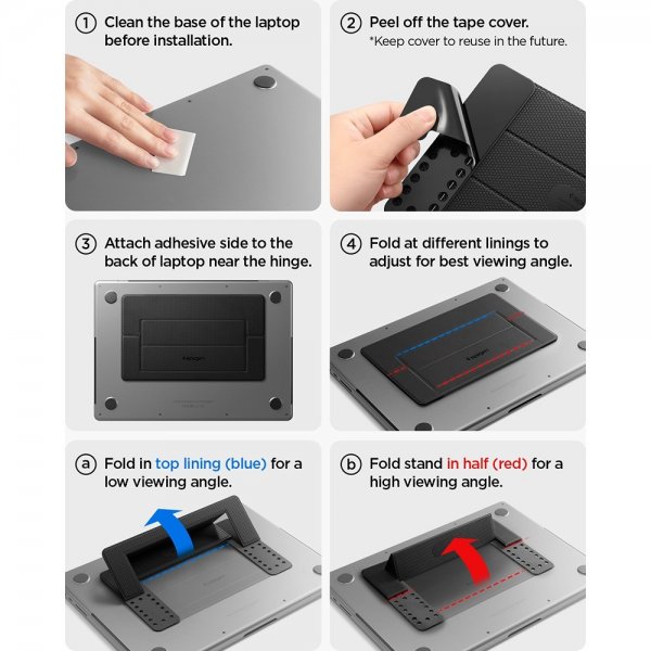 Spigen Slim Fold Laptop Stand Sort