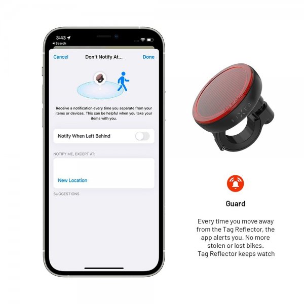 Fixed Smart Tracker Reflex til Cykel