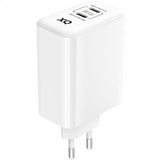 Xqisit Hurtigoplader 2xUSB-C PD 3.0 GaN 67W Hvid