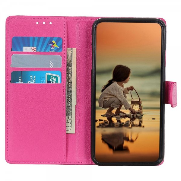 Sony Xperia 1 V Cover Litchi Magenta