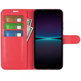 Sony Xperia 1 VI Etui Litchi Rød