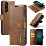 Dg.Ming Sony Xperia 1 VI Etui med aftageligt cover Brun