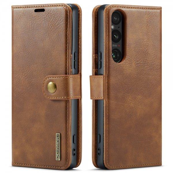 Dg.Ming Sony Xperia 1 VI Etui med aftageligt cover Brun
