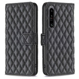 Sony Xperia 1 VI Etui Diamantmønster Sort