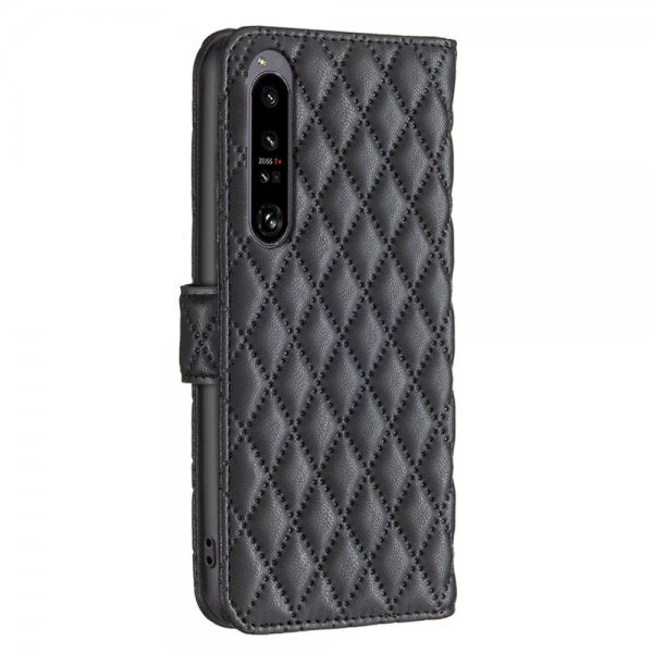 Sony Xperia 1 VI Etui Diamantmønster Sort