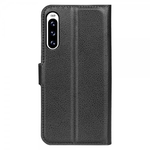 Sony Xperia 10 V Cover Litchi Sort