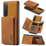 Dg.Ming Sony Xperia 10 V Cover M1 Series Aftagelig Kortholder Brun