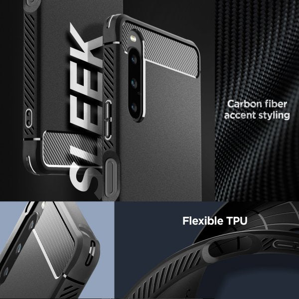 Spigen Sony Xperia 10 V Cover Rugged Armor Mat Sort