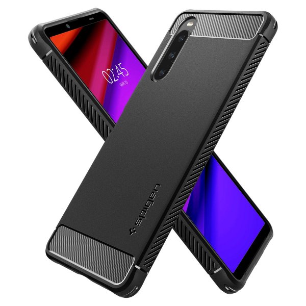 Spigen Sony Xperia 10 V Cover Rugged Armor Mat Sort