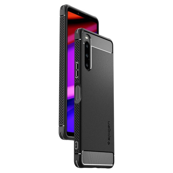 Spigen Sony Xperia 10 V Cover Rugged Armor Mat Sort