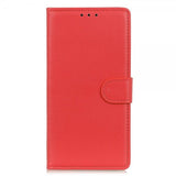 Sony Xperia 5 IV Etui Litchi Rød
