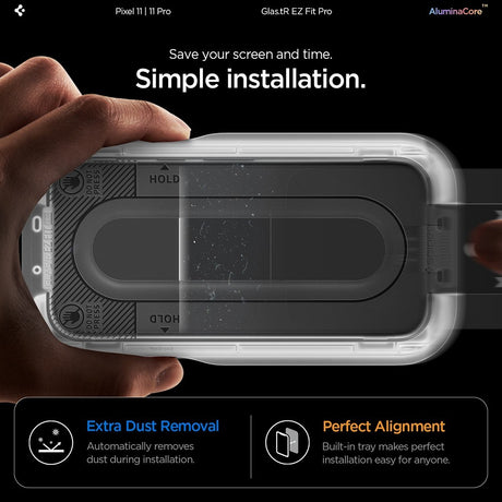 Spigen Google Pixel 11/Google Pixel 11 Pro Skærmbeskytter GLAS.tR EZ Fit Pro 2-pak