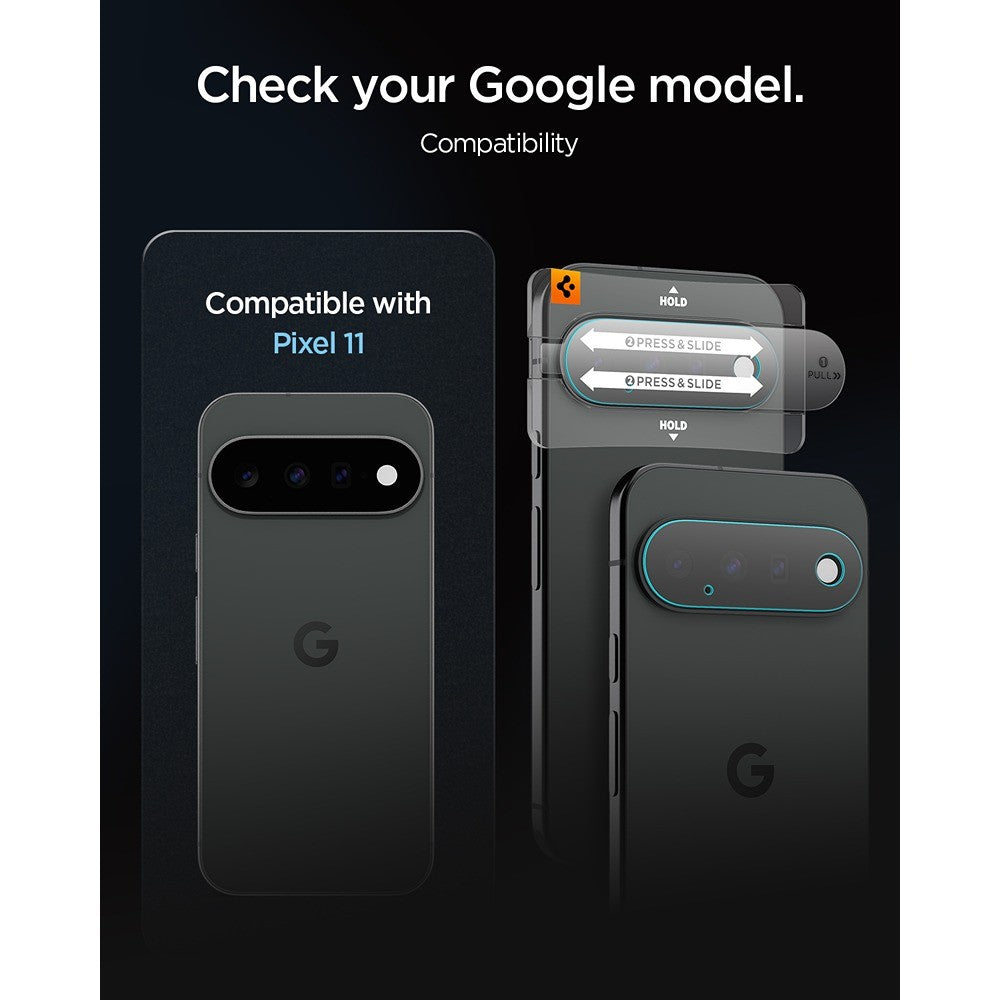Spigen Google Pixel 11 Kameralinsebeskytter GLAS.tR EZ Fit Optik Pro 2-pak