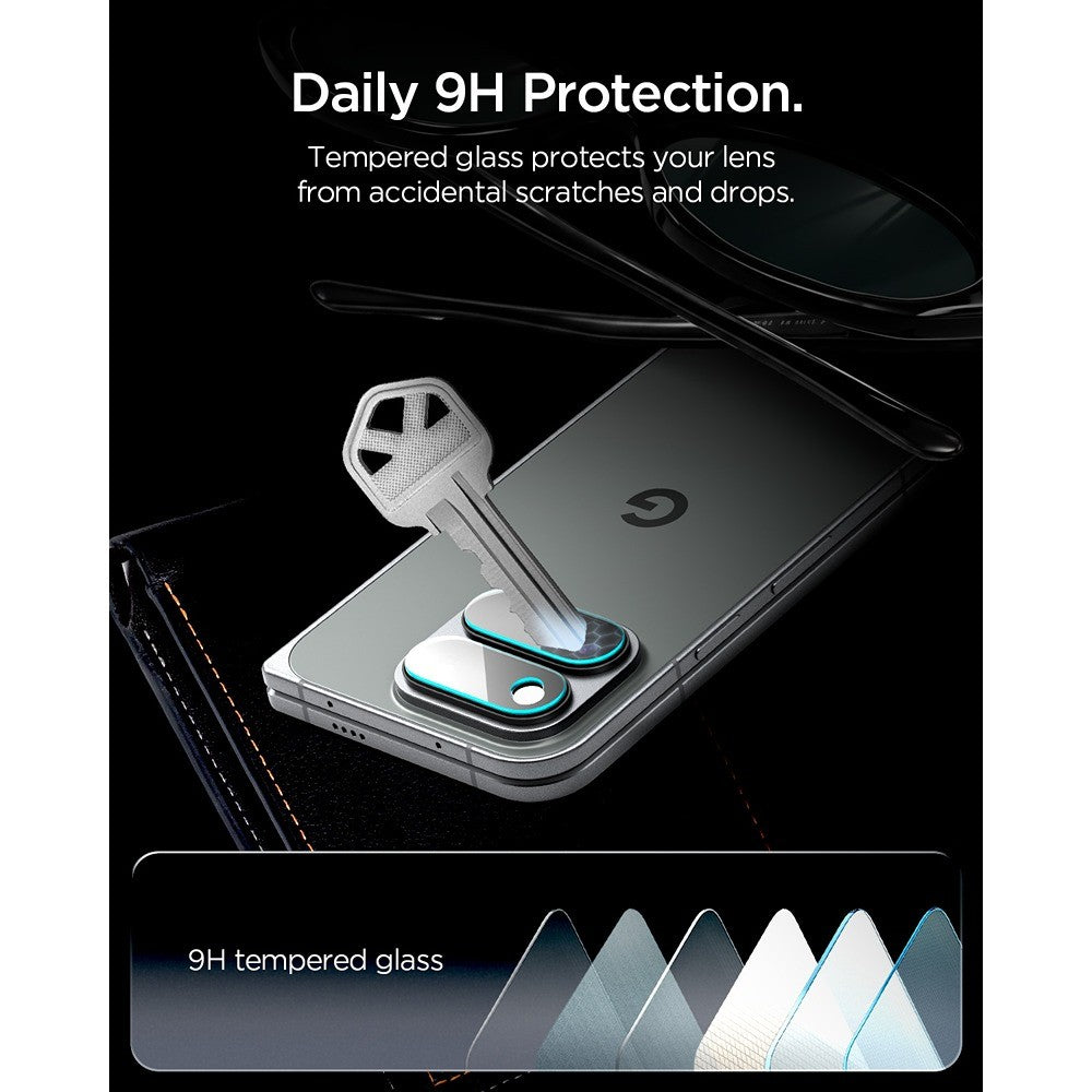 Spigen Google Pixel 11 Pro Fold Kameralinsebeskytter GLAS.tR EZ Fit Optik Pro 2-pak