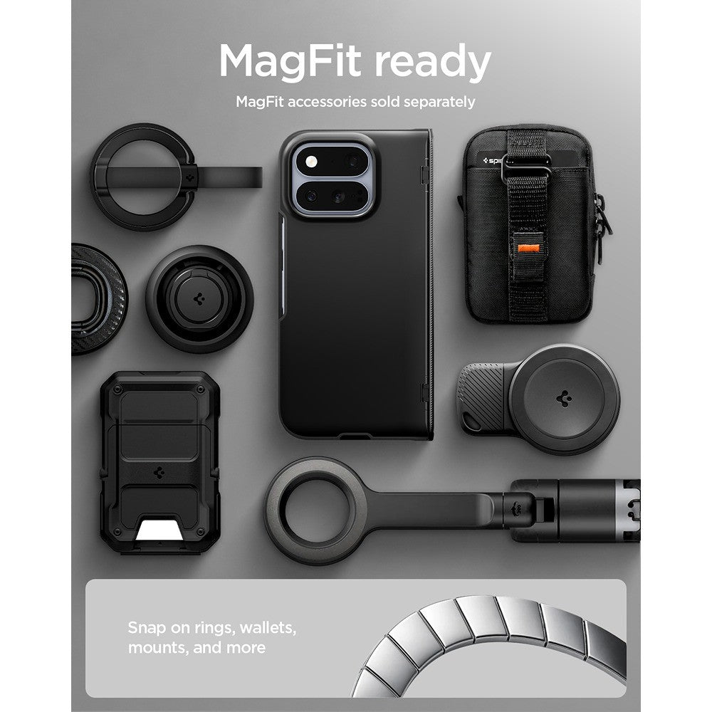 Spigen Google Pixel 11 Pro Fold Cover Slim Armor Pro MagFit Sort