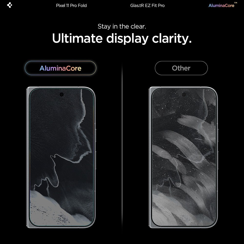 Spigen Google Pixel 11 Pro Fold Skærmbeskytter GLAS.tR EZ Fit Pro 2-pack