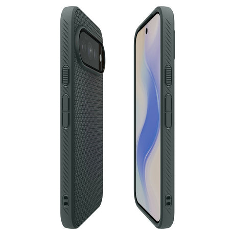 Spigen Google Pixel 11 Pro Skal Liquid Air MagFit Abyss Green