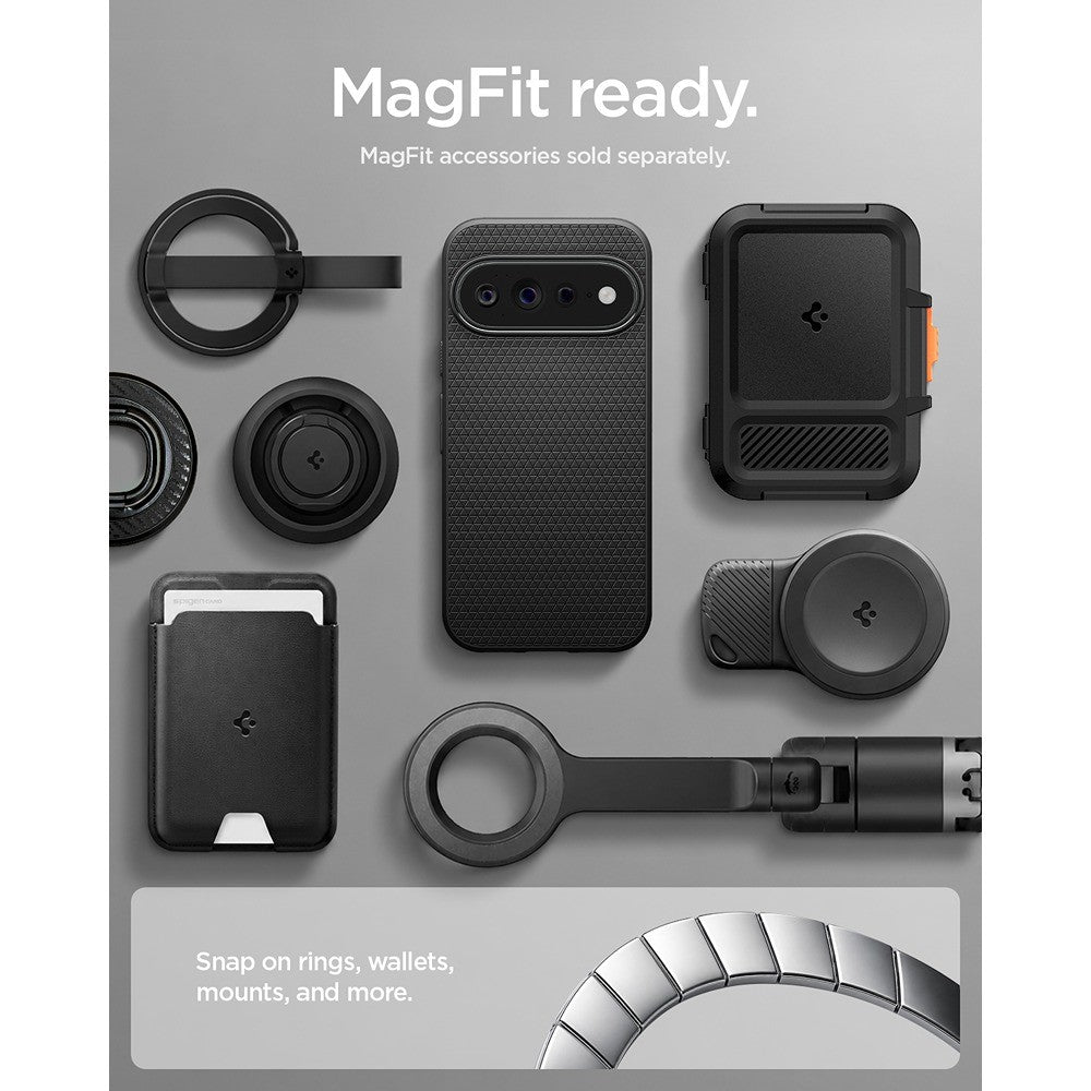 Spigen Google Pixel 11 Pro Skal Liquid Air MagFit Matte Black