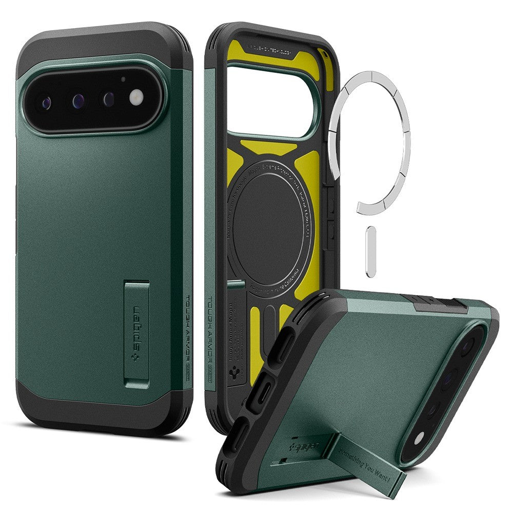 Spigen Google Pixel 11 Pro Cover Tough Armor MagFit Abyss Green