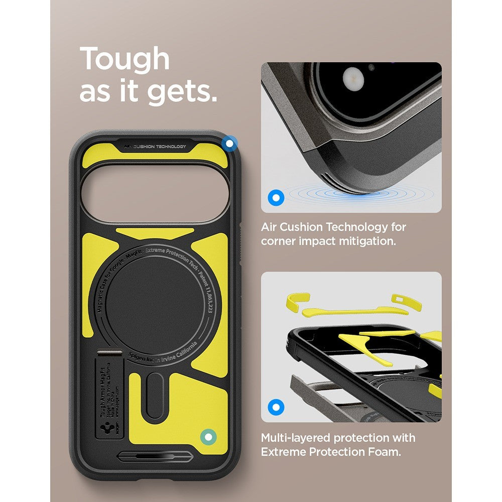Spigen Google Pixel 11 Pro Skal Tough Armor MagFit Gunmetal