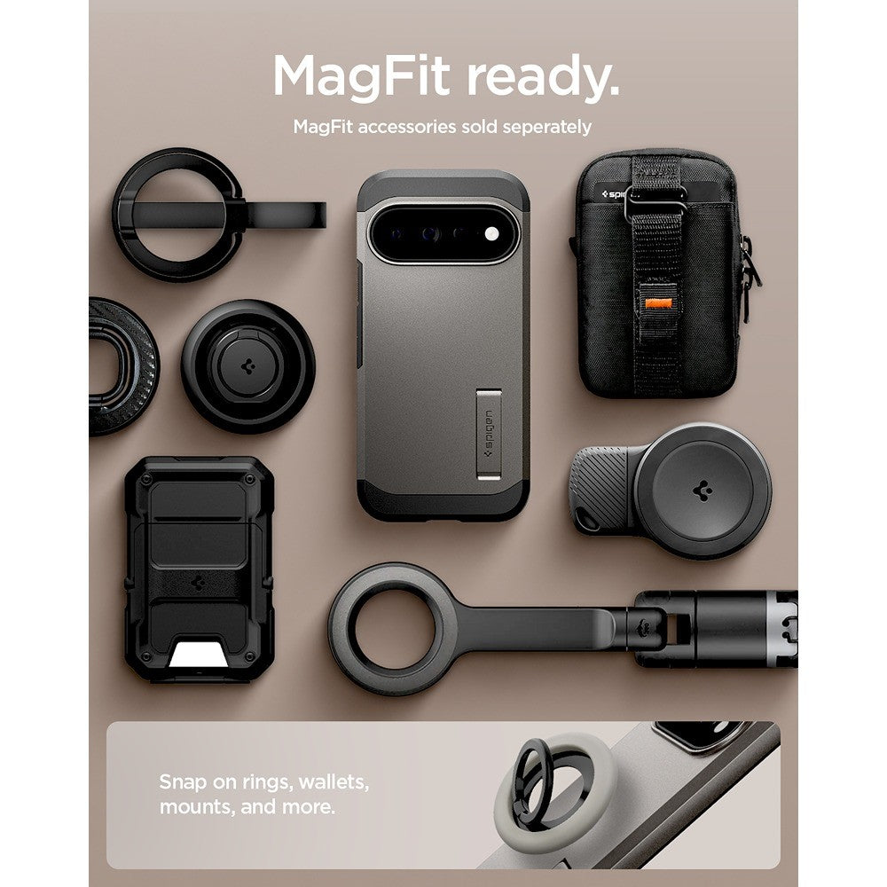 Spigen Google Pixel 11 Pro Skal Tough Armor MagFit Gunmetal