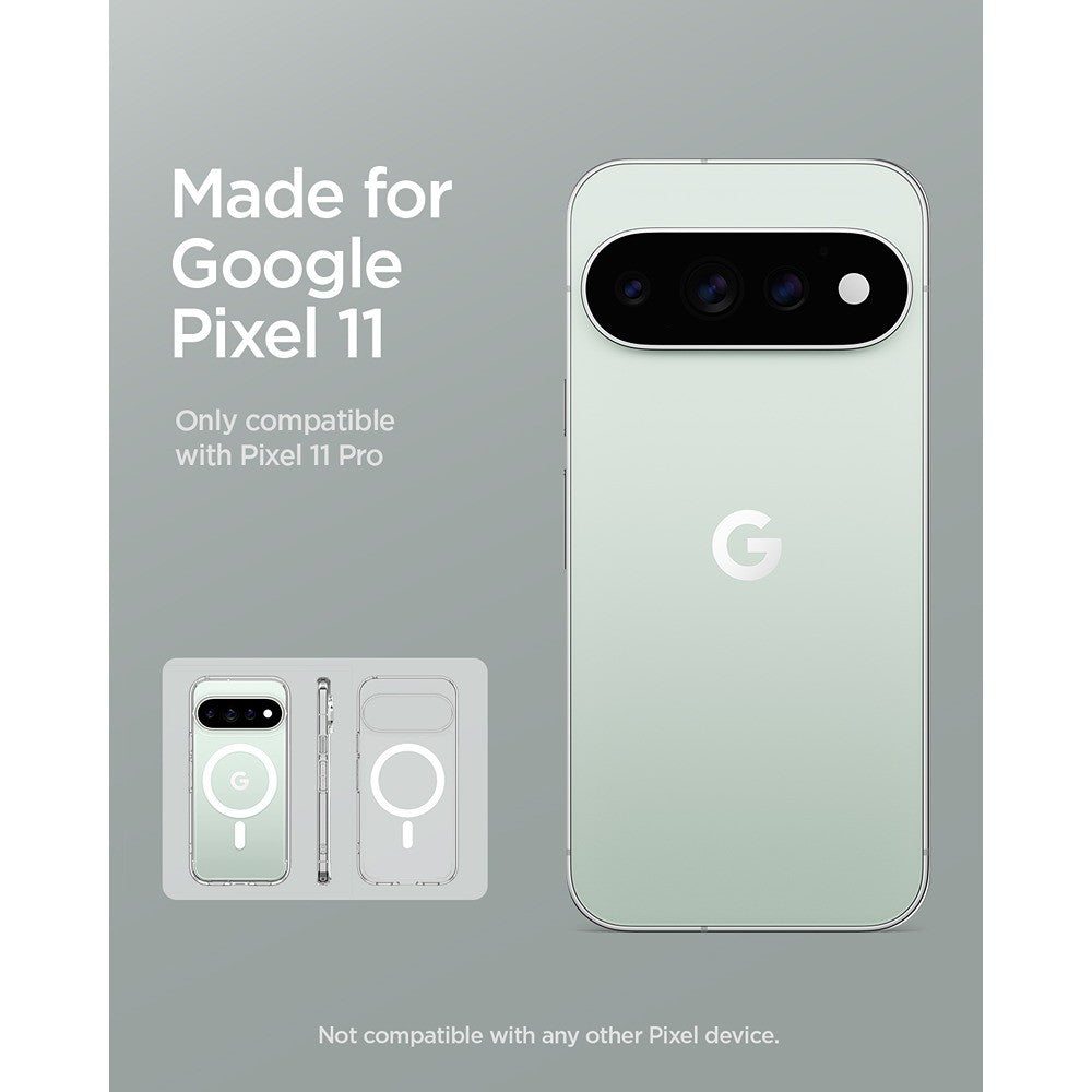 Spigen Google Pixel 11 Pro Skal Ultra Hybrid MagFit Clear White