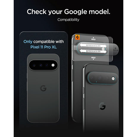 Spigen Google Pixel 11 Pro XL Kameralinsebeskytter GLAS.tR EZ Fit Optik Pro 2-pak