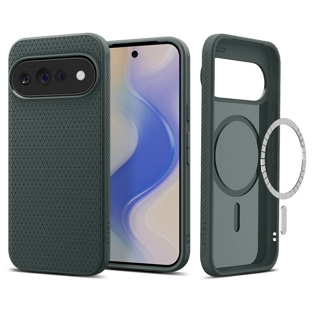 Spigen Google Pixel 11 Pro XL Skal Liquid Air MagFit Abyss Green