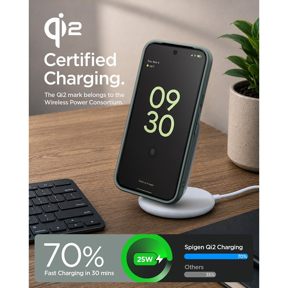 Spigen Google Pixel 11 Pro XL Skal Liquid Air MagFit Abyss Green